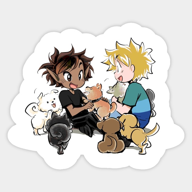 PUPPIES GALORE Sticker by SHOP ACHIRU